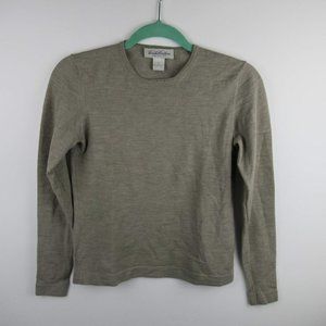 Brooks Brothers Merino Wool Blend Lightweight Crewneck Sweater sz S Flawed